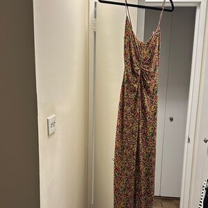 Floral Spaghetti Strap Maxi Dress
